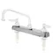 T&S 019375-40 10 1/2" Workboard Faucet Escutcheon with 8" Centers