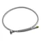 T&S 020932-45 31 1/2" Stainless Steel Flexible Supply Hose with 1/2" NPSM Female Inlet and M10x1 Male Outlet