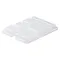 Cambro 10146DCPC190 10" x 14 3/16" Co-Polymer Translucent Serving Tray Lid - 24/Case