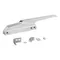 Kason® 1017400004 10 1/2" Door Latch with Strike - Straight Handle