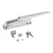 Kason® 10174C0000404 10 1/2" Door Latch with Stike, Lock and Key - Straight Handle