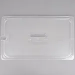 Carlisle 10211U07 Storplus Ez Access Universal Lid, For 1/2 Size Food Pan, Hinged, Notched, With Peg Hole & Handle, Temperature Range: -40  To 212 F, Dishwasher Safe, Polycarbonate, Clear, Nsf, Made In Usa                                     