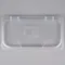 Carlisle 10280Z07 StorPlus EZ Access 1/3 Size Clear Polycarbonate Hinged Lid with Two Notches