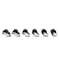 Silver King 10314-91 Casters (Set Of 6)
