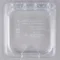 Carlisle 10319Z07 StorPlus EZ Access 1/6 Size Clear Polycarbonate Hinged Lid with One Notch