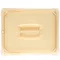 Carlisle 10430U13 StorPlus 1/2 Size Amber Universal High Heat Handled Lid