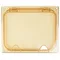 Carlisle 10439Z13 StorPlus EZ Access 1/2 Size Amber High Heat Hinged Lid with One Notch