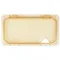 Carlisle 10479Z13 StorPlus EZ Access 1/3 Size Amber High Heat Hinged Lid with One Notch