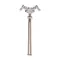 Fisher 10529 Deck Mounted 1/2" Brass Faucet Base with Flex Inlets, Swivel Stems, Rigid Outlet, and Lever Handles