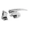 Kason® 10931000008 6" Door Latch with Strike - Offset Handle and Adjustable Offset