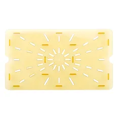 Cambro 10HPD150 Full Size Amber High Heat Drain Tray