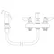 T&S 1171X Swivel to Rigid Adapter with Sidespray for B-1100 Faucets