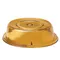 Cambro 1202CW153 Camwear Amber Camcover 12 1/8" Plate Cover - 12/Case