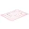 Cambro 1218CCW Camwear 18" x 12" Safety Red Food Storage Box Flat Lid