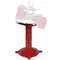 Bizerba 330V 130-RED-STAND Flame Red Aluminum Pedestal Stand for 330V 130-RED