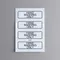 Cambro 13227 3 1/2" x 1 1/8" Hand Washing Only Label Set - 4/Set