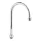 T&S 133X-V05 5 3/4" Swivel Gooseneck Spout with Vandal-Resistant 0.5 GPM Non-Aerated Spray Device