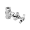 Fisher 13676 1/2" Right Hand Concealed Stop with Swivel Stem and Cross Handle