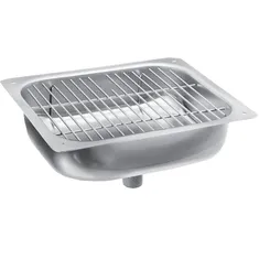 Fisher 1400-0000 Stainless Steel Sink Assembly with Drain and Glass Filler Shank Hole