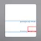 Cas 1477 58 mm x 60 mm White Pre-Printed Equivalent Scale Label Roll - 12/Case