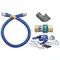 Dormont 16100BPQR24 SnapFast® 24" Gas Connector Kit with Elbow and Restraining Cable - 1" Diameter