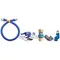 Dormont 16100BPQSR60 SnapFast® 60" Gas Connector Kit with Swivel MAX®, Elbow, and Restraining Cable - 1" Diameter