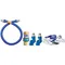 Dormont 16125BPQ2SR24 SnapFast® 24" Gas Connector Kit with Double Swivel MAX®, and Restraining Cable - 1 1/4" Diameter