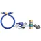 Dormont 16125BPQR24 SnapFast® 24" Gas Connector Kit with Elbow and Restraining Cable - 1 1/4" Diameter