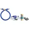 Dormont 16125BPQR60 SnapFast® 60" Gas Connector Kit with Elbow and Restraining Cable - 1 1/4" Diameter