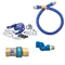 Dormont 16125BPQSR36 SnapFast® 36" Gas Connector Kit with One Swivel and Restraining Cable - 1 1/4" Diameter