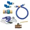 Dormont 16125KIT2S48 Deluxe SnapFast® 48" Gas Connector Kit with Two Swivels and Restraining Cable - 1 1/4" Diameter