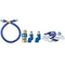 Dormont 1650BPQ2SR60 SnapFast® 60" Gas Connector Kit with Double Swivel MAX®, and Restraining Cable - 1/2" Diameter