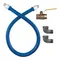 Dormont 1650BPV60BXFT 60" Blue Hose® Food Truck Gas Connector Kit - 1/2" Diameter