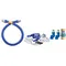 Dormont 1675BPQ2SR72 SnapFast® 72" Gas Connector Kit with Double Swivel MAX®, and Restraining Cable - 3/4" Diameter