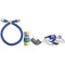 Dormont 1675BPQR72 SnapFast® 72" Gas Connector Kit with Elbow and Restraining Cable - 3/4" Diameter
