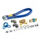 Dormont 1675KIT36 Deluxe SnapFast® 36" Gas Connector Kit with Two Elbows and Restraining Cable - 3/4" Diameter