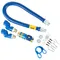 Dormont 1675KITCF2S36 Deluxe Safety Quik® 36" Gas Connector Kit with Two Swivels and Restraining Cable - 3/4" Diameter