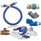 Dormont 1675KITS36 Deluxe SnapFast® 36" Gas Connector Kit with Swivel MAX®, Elbow, and Restraining Cable - 3/4" Diameter