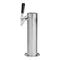Micro Matic 1688-K Polished Stainless Steel Air-Cooled 1-Tap Draft Kombucha / Beer Tower - 3" Column
