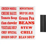 Avantco 177S30LABELS Magnetic Labels for Soup Kettles / Warmers