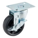 Avantco 17816412 4" Swivel Plate Caster with Brake