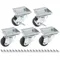 Avantco 178A2PCKIT5 2 3/4" ADA Height Swivel Plate Casters with Mounting Hardware for Avantco HBB-36, HBB-50, GF-36, and GF-50 Series Units - 5/Set
