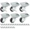 Avantco 178A2PCKIT6 2 3/4" ADA Height Swivel Plate Casters with Mounting Hardware - 6/Set