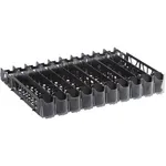 Avantco 178FST10LN12 10 Lane Pusher Glide Bottle Organizer for 12 oz. and 16 oz. Bottles / Cans