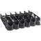 Avantco 178FST6LN32 6 Lane Pusher Glide Bottle Organizer for 32 oz. and 1 Liter Bottles