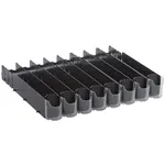 Avantco 178FST9LN16 8 Lane Pusher Glide Bottle Organizer for 20 oz. to 25 oz. Bottles / Cans