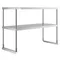 Avantco 178SSDOS4418 18" x 44 1/2" Stainless Steel Double Deck Overshelf