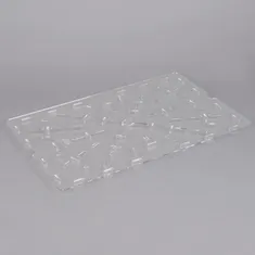 Cambro 1826DSCW135 Camwear 21 13/16" x 14" Clear Plastic Food Box Drain Tray