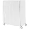 Metro 18X60X54VUC White Uncoated Nylon Shelf Cart and Truck Cover with Velcro® Closure 18" x 60" 54"