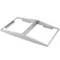Vollrath 19184 Stainless Steel Dual-Sided Angled Adapter Plate for Half Size Pans